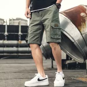 남자반바지 5부 카고바지 여름 허리밴딩 포켓팬츠 3색