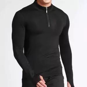 남자 요가복 상의 래쉬가드 반집업 긴팔 손가락고리