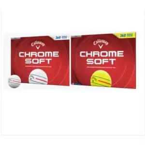 [캘러웨이](본점)[캘러웨이 정품]크롬소프트 360 트리플트랙 화이트 골프공(Chrome Soft 26) 2칼라
