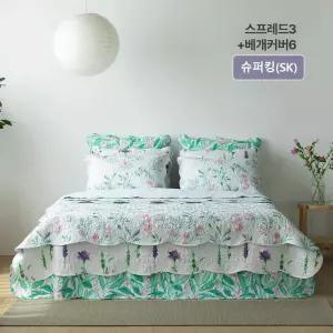 [26SS/최신상/메종노아] SK 속건워싱 시어서커 스프레드3장+베개커버 세트6장 총9종 SK(슈퍼킹/양면)