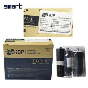 ID 카드 프린터용 무료 청소 키트 포함  idp 659366 컬러 리본 SS-IDDC-P-YMCKO 스마트 31S