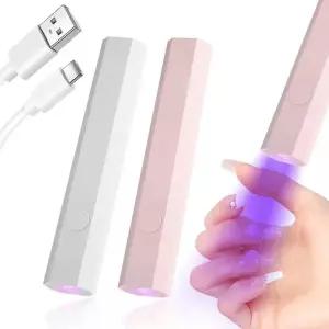 휴대용 모노그램 램프 모든 젤 를위한 UV LED 네일 라이트 USB 충전식 빠른 건조 매니 기계 아트