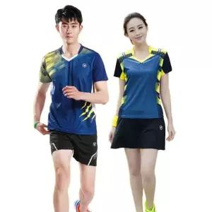 프리미엄 탁구복 반팔 상의 스포츠티 남녀공용 로열블루 A121 남성용 M