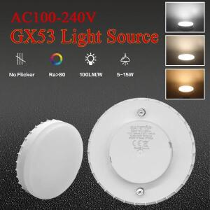 8개입 5W 7W 9W GX53 LED 전구 AC100-240V 무광 퍽 따뜻한 조명 3000K 반사판 60W 상당 개조 부품