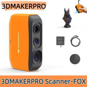 3DMakerpro'FOX'핸드헬드 3D 스캐너 0.07mm의 고정밀도 지능형 사전 및 데이터 처리 Windows MacOS에 적합