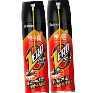 가정용 바퀴벌레 살충제 500mlx2개 없애는 해충 살충제 에어로솔 스프레이 벌레