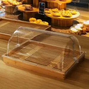 커버 32x26xH4cm 보드 케?돔 플립 카페 빵보관함 돔케이스 가로형