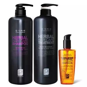 댕기머리 프로페셔널 허벌 헤어 케어 샴푸 1000ml : 트리트먼트 1000ml ON