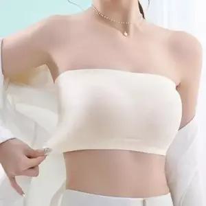 논슬립누디브라 심리스 브라 누드브라 크리비아 여성 면 캡브
