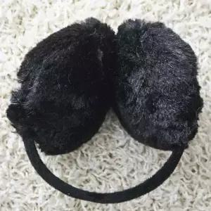 촘촘 뽀송한 귀마개 블랙 골프귀마개 방한귀돌이 겨울