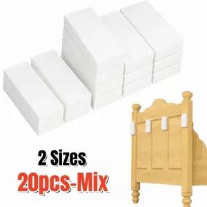 20Pcs EVA 폼 헤드보드 벽 보호대 가구 스토퍼 벽 패드 침대 및 소파용 양면 접착 쿠션 범퍼