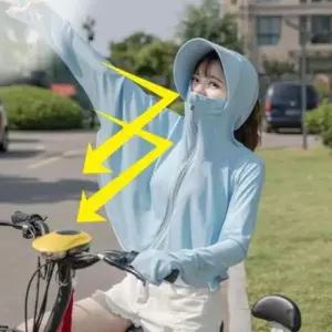 [패션] 햇빛 차단 후드집업 썬캡 여름 농사 모자 자외선 마스