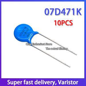 10PCS 배리스터 07D471K 471KD07 직경: 7MM 10% DIP-2 470V