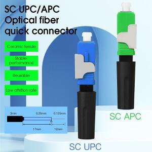 광섬유 콜드 스플라이서 커넥터 SC/APC FTTH 도구 내장형 가죽 와이어 퀵