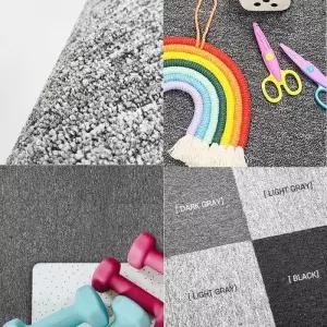 [룽스_63]바닥러그 DIY 조각 카페트 매트 러그 다크그레이