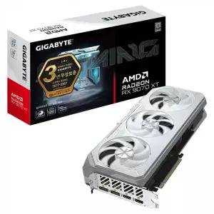 기가바이트 GIGABYTE 라데온 RX 9070 XT GAMING OC ICE D6 16GB 제이씨현 VGA 그래픽카드