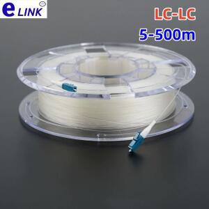 LC-LC 실내 투명 광섬유 케이블 5-500m 드럼 G657A2 티 안나는 FC/UPC 단일 모드 코어 점퍼 10m50m100m200m