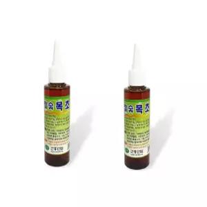 국산 참나무 참숯 목초액 110ml 2개 정제 원액 무좀 발톱 발냄새 발관리