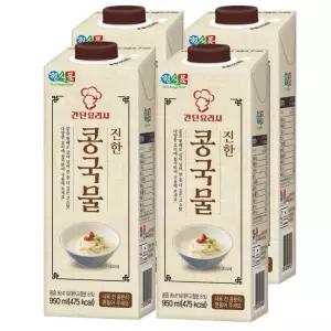 정식품 진한 콩국물 950ml 4개