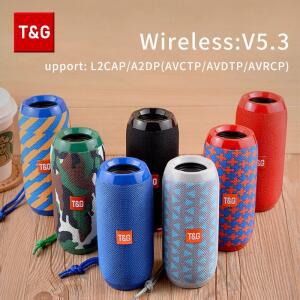 블루투스 스피커 T&G TG117 휴대용 TWS 사운드 박스 방수 라우드스피커 야외 스테레오 서라운드 TF FM 라디