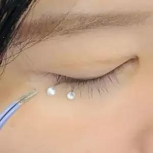 [룽스_64]크리스탈스티커 큐빅 스티커 큐빅보이지티커 원형