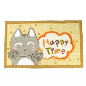 고양이 해피타임 실내용발매트 색상랜덤 다용도발매트