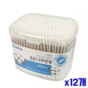 튼튼한 원터치 면봉 350개입 x12개