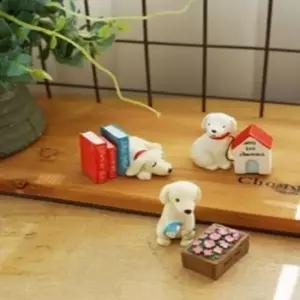 [Deco] 미니어처 하우스 강아지 3종 1P 선반장식 데코소품