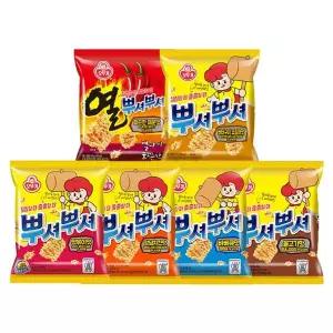 [오뚜기]뿌셔뿌셔 6종 x 2개씩/불고기+바비큐+양념치킨+떡볶이+매운맛+버터오징어..[35954758]