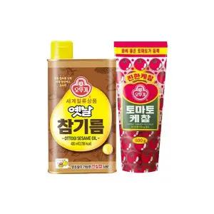 [오뚜기] 옛날 참기름 450ml + 케찹 500g[35954785]