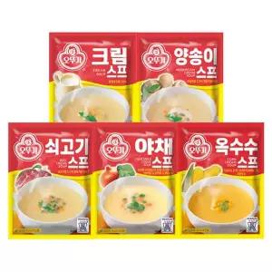 [오뚜기] 스프 쇠고기 2개 + 양송이 2개 + 크림 2개 + 옥수수 2개 + 야채 2개/1세트..[35954889]