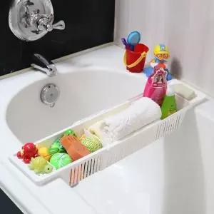 니본 슬라이드 욕조정리대 욕조위정리대 수납선반 트레이 욕조트레이 욕조정리 (WC00ED8)