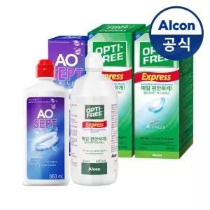 옵티프리 렌즈세척액 에이오셉 플러스 360ml+익스프레스 470ml 2개