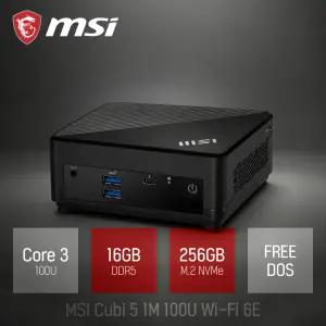 ⓒ MSI Cubi 5 1M 100U Wi-Fi 6E C3-100U 16GB 256GB / 산업용 주식용 기업용 작고 가벼운 초소형 미니PC