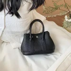 [하프클럽/]여성 미니 가죽 크로스백 휴대폰 가방 블랙