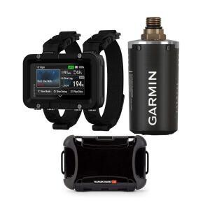 Garmin Descent X50i 프리미엄 다이브 컴퓨터(200미터) 번들과 Descent T2 트랜시버 및 하드 케이스(3개 품목)