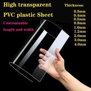 두께 0.3~10mm PVC 플레이트  투명 플라스틱 시트 하드 보드 DIY 재료 100x100 210x297mm