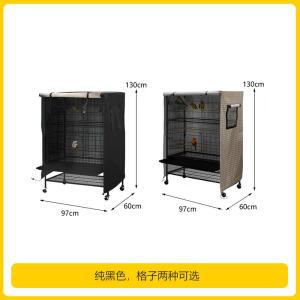 EaJ 앵무새 케이지 앵무새장 블랙M/80x54x120cm 조류 투명 덮개 대중소 새장 대형
