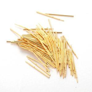 100PCS/pack 봄 금도금 시험 조사 PA048-F 바늘 관 외부 직경 0.48mm 총 길이 12mm PCB