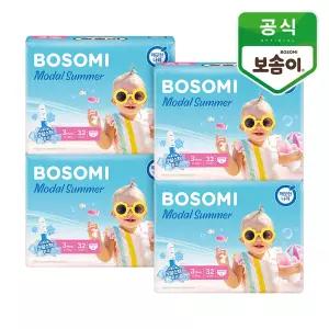 보솜이 모달썸머 팬티 기저귀 중형 32매 4팩