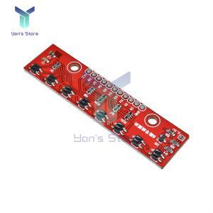 8채널 IR 적외선 GPS 센서 모듈 배리어 호환 라인 트랙 감지 보드 Arduino 스마트 호환 카 로봇 용 DIY