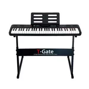 61건반 안젤리아 블랙+블랙스탠드포함 전자피아노 디지털 교습용 연습용 생일선물 T-GATE 토이게이트