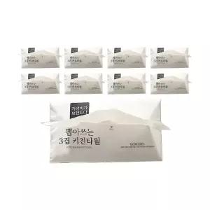 가성비가브랜드다 3겹 도톰한 키친타올 100매, 9입, 1개