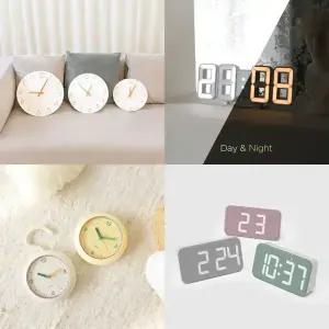 무아스 LED 벽 시계 욕실 탁상시계 타이머 베스트 모음전 거실 인테리어 무소음 디지털 전자