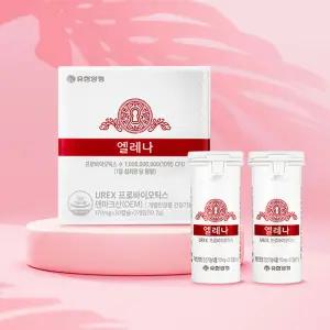 유한양행 엘레나 UREX 여성 질 건강 유산균 프로바이오틱스 60캡슐