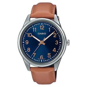 CASIO 카시오 MTP-V005L-2B4 남성시계 가죽 손목시계