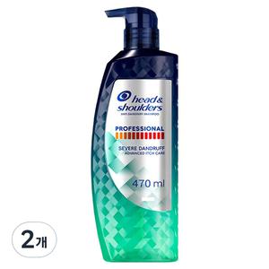 헤드앤숄더 프로페셔널 모발두피관리 가려운 두피케어 샴푸 유칼립투스향 470ml 2개