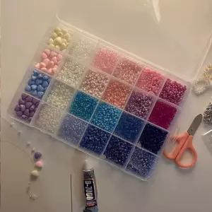 세트 꽃 공예 반지 마스크목걸이 beads 만들기 버전3 키트 24color 악세사리 비즈 DIY