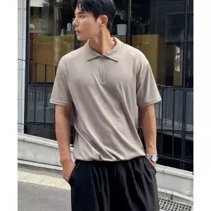 바이모노 빅사이즈 M 6엑스엘 쏙쏙숨티 모던 지퍼카라 자동넣입 반팔티 1948930