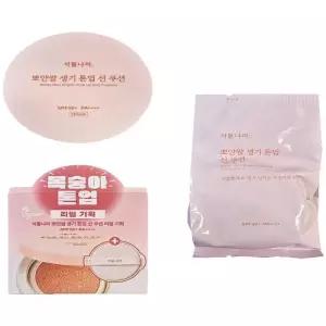 식물나라 뽀얀쌀 생기 톤업 선 쿠션 본품 15g + 리필15g(SH)
